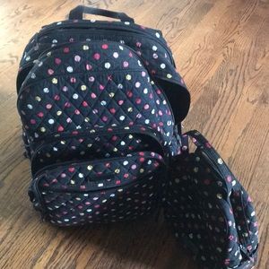 Vera Bradley bookbag and matching lunch bag